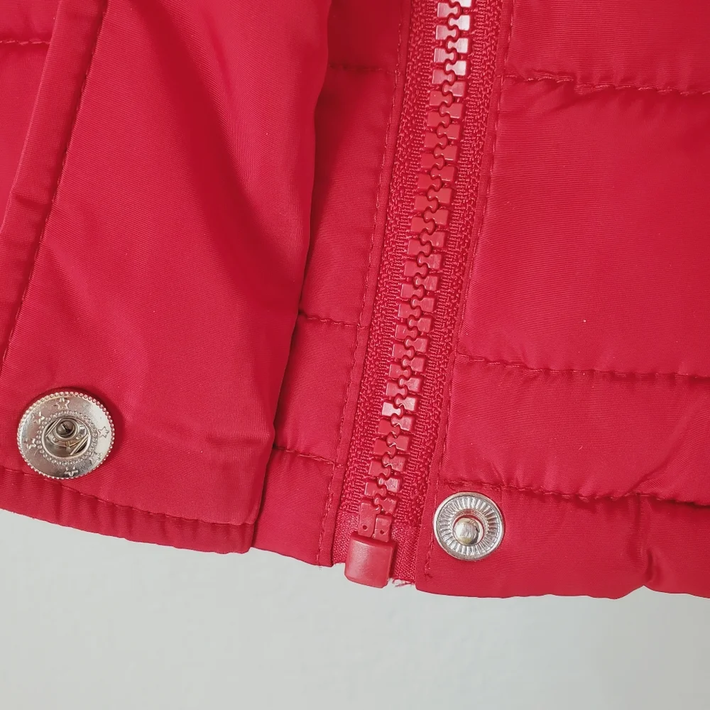 Tommy Hilfiger Red Puffer Vest Jacket - Size Small - Picture 9 of 17